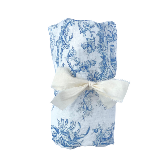 Swaddle Blanket -  Blue Chinoiserie